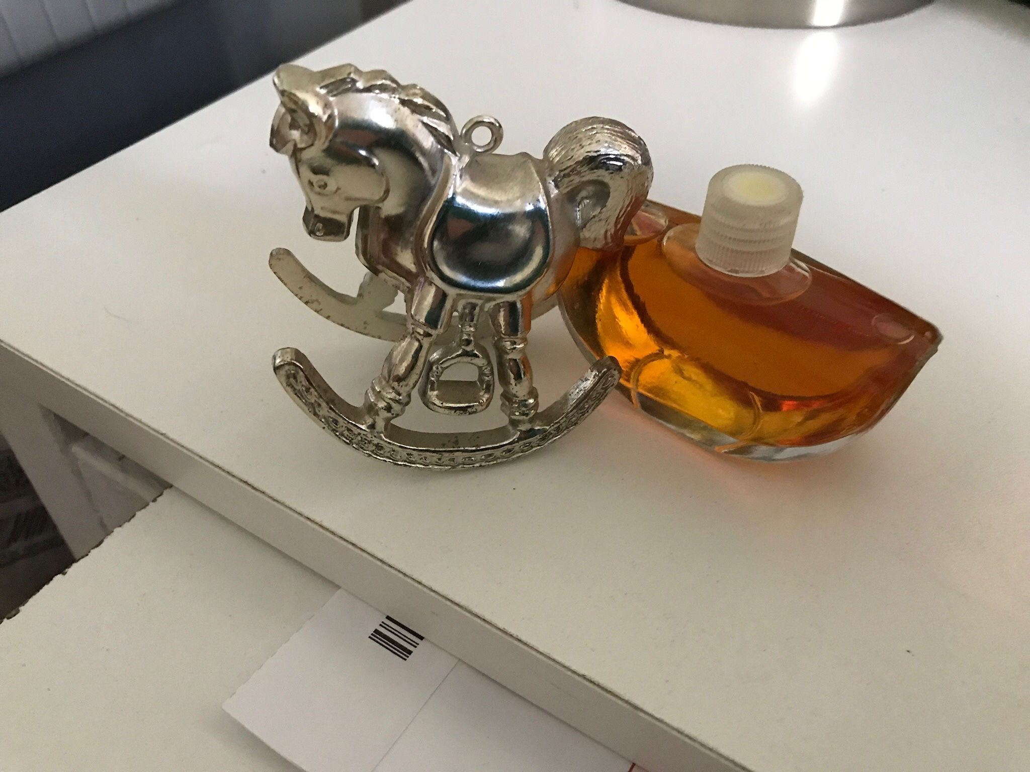 Perfume With Christmas Tree Ornament Top Rare AVON COLLECTABLE. 1979.