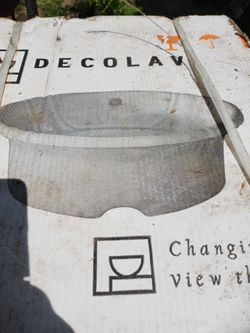 New White Drop In Bathroom Sink