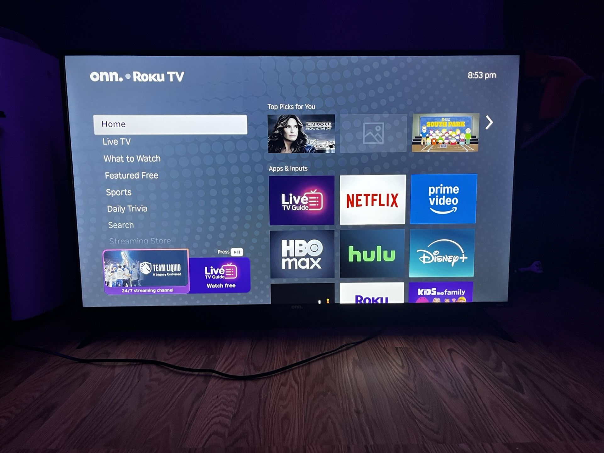 Roku 50" Select Series 4K HDR Smart Roku TV with Roku TV Remote