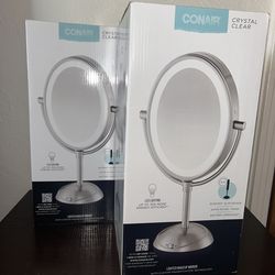 Conair Double-Sided LED Lighted 1x/7x Magnification Vanity Mirror