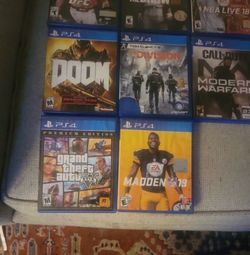 A lot of video games PlayStation ps4 ps5