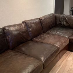 Big Beautiful Leather Couch! Deep Seating