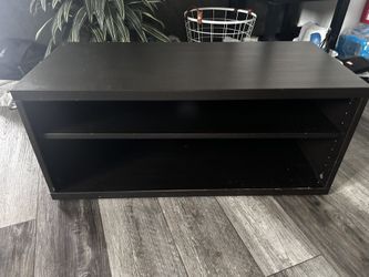 TV Stand Dark Brown Wood