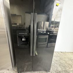 Whirlpool Fridge Side By Side Black 