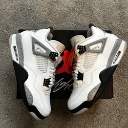 Jordan 4 White Cement 