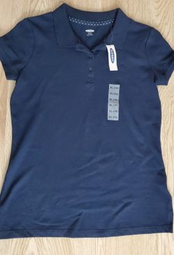 NEW Girls Size XL (14) Navy Blue School Uniform Polo Shirt