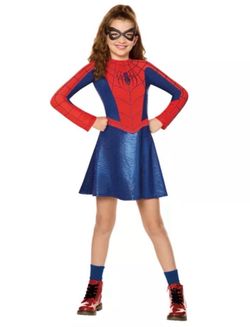 MARVEL SPIDER 🕷️ MAN 2PC GIRL COSTUME 🕷️ SIZE MEDIUM (8-10)🌟NWT🌟Available for immediate pick up in Santa Ana