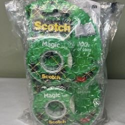 New! Scotch 6-Pack Magic Tape Dispensers