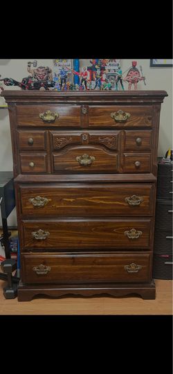 Solid wood dresser