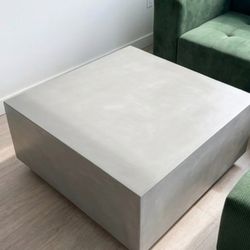 Crate & Barrel cement coffee table for sale