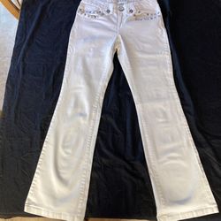 Metro 7 Boot Cut Jeans With Embellished Studs