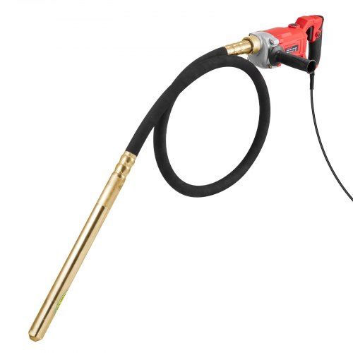 VEVOR Handheld Concrete Vibrator, 950W Electric Vibrator 13000 VPM, Electric Concrete Vibrating Tool With 6.6ft / 2m Shaft Rod, Portable Pencil Cement