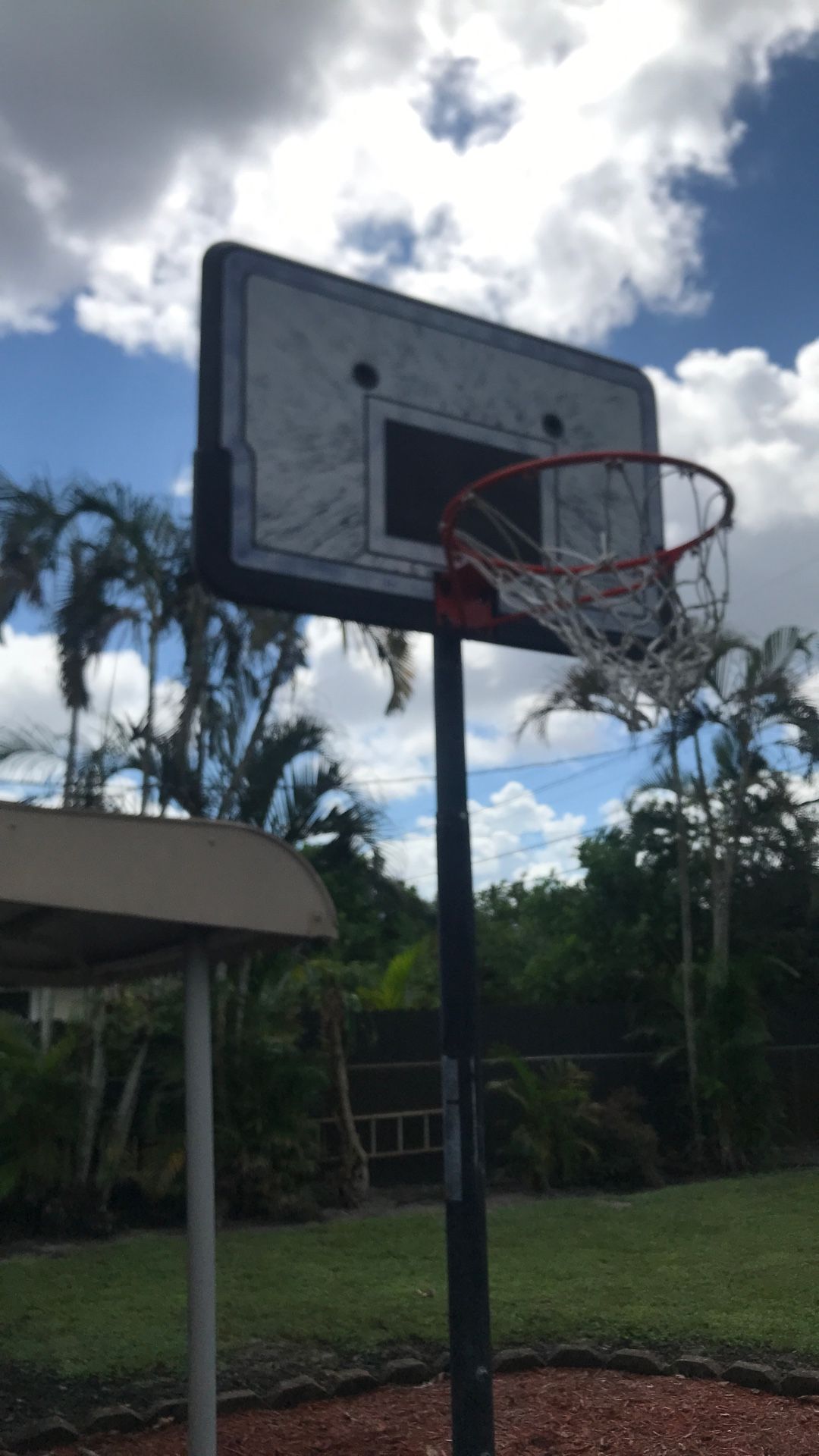 Used basketball hoop adjustable