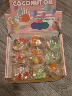 Coconut Oil Fruit Squeeze Stress Balls