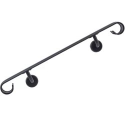 New 4ft Steel Handrail For Steps Stair Railing Hand Rail Wall-mounted Indoor Rail (B656)