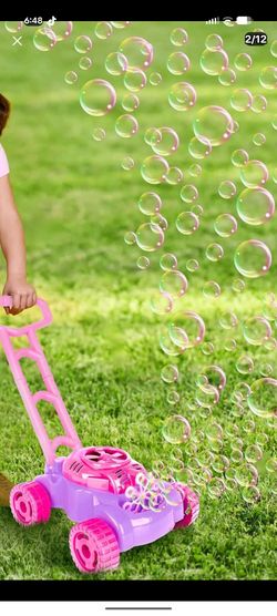 Kids Bubble Blower Lawn Mower Toy