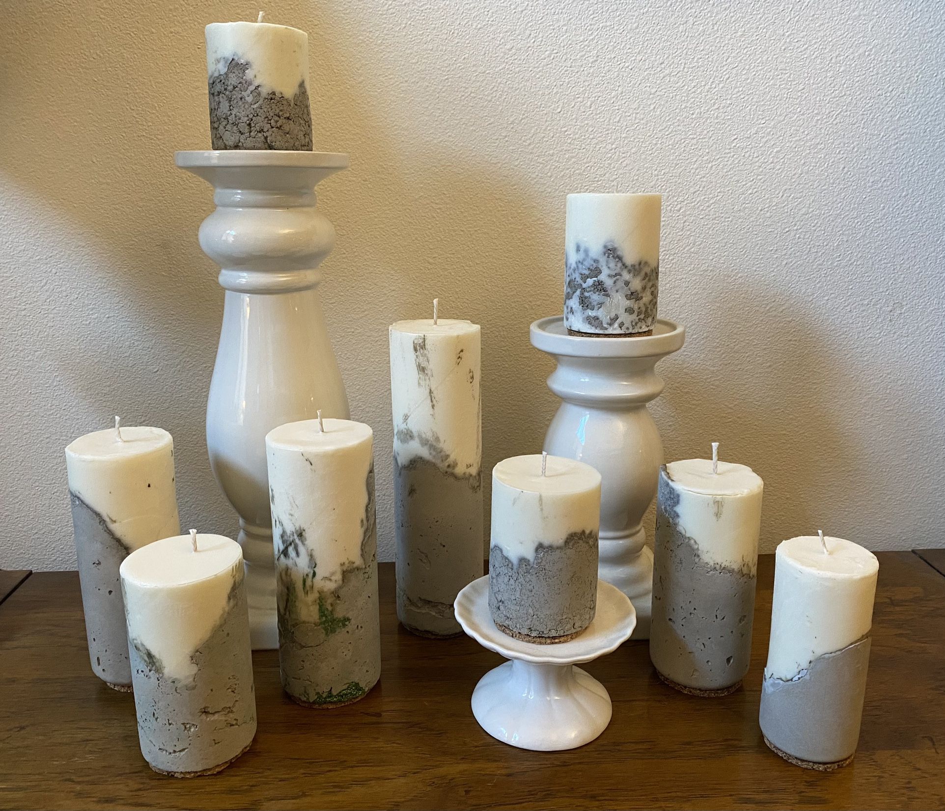 Cement Candles