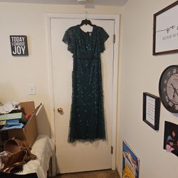 Beautiful Dark Green Wedding/Prom Dress