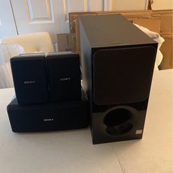 Sony Speakers SS SR15 And Subwoofer SA WCT290