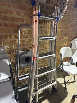 Werner 21 aluminum ladder multi position
