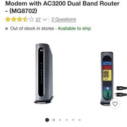 Comcast Motorola Modem Router