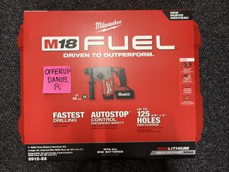 MILWAUKEE M18 ROTARY HAMMER KIT DRILL 2912-22