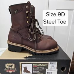 Red Wings Irish Setter Safety Toe Work Boots Size 9