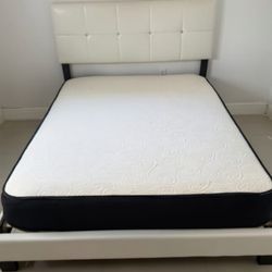 QUEEN Size BED FRAME WITH MATTRESS NEW BEDROOM BED SET QUEEN BED 