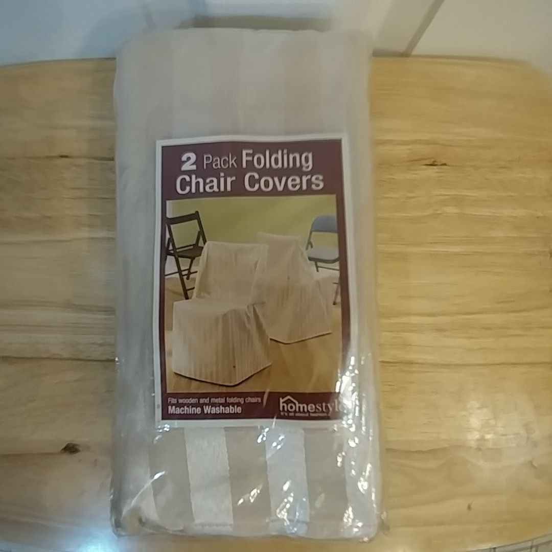 Home Style SureFit Folding Chair Covers 4 (2 Pack)