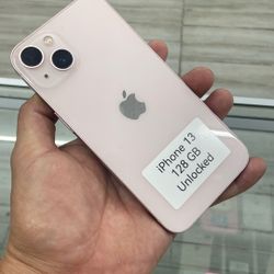 Pink iPhone 13 Unlocked. Cash Or $50 Down W Approval 