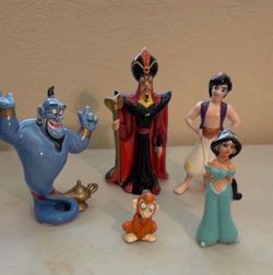 Disneys Aladdin Set with Genie Cookie Jar