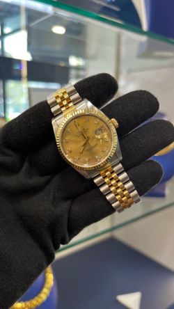 Rolex Datejust 36MM Champagne Diamond Dial on Two Tone Jubilee Bracelet