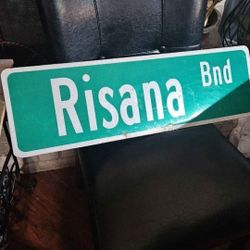 Risana Bnd. Metal Street Sign