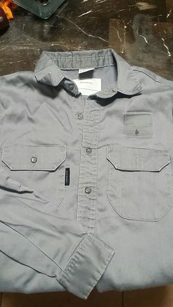 Fr crude grey med long sleeve shirt