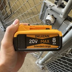 20V Max 8 ah extended range batteries compatible with Dewalt Tools