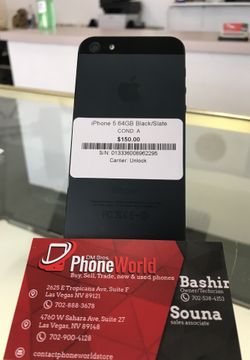 iPhone 5 64GB Black/Slate Unlock for all carriers