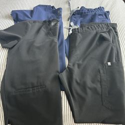 Women’s Fig Scrubs. Casma 3 Pocket Top And Yola Skinny Tall Pant