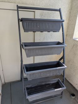 4-Tier Elevated Planter Box