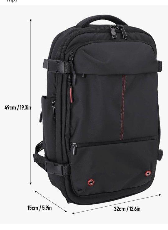 Vacuum Backpack Expandable Compression Travel Backpack 60L with Type C Interface Password Lock for 17 Inch Laptop Business Trips