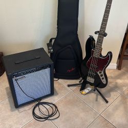Fender Squirt Classic Vibe 4string Electric Bass Guitar.  