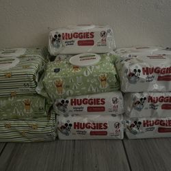 Huggies Baby Wipes 64count $2.00 Each