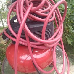 Porter Cable Air Compressor With $80.00 Hose Included