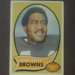 1970 Topps Leroy Kelly Cleveland Browns #20 HOF Hall Of Fame Football Card Vintage Collectible Sports NFL