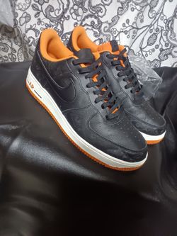 Nike Air Force 1 Low Black Orange Sneakers