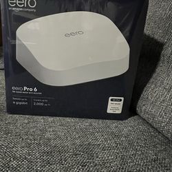 NEW & SEALED eero Pro 6 Tri-Band Mesh Wi-Fi 6 Router - Gigabit Speeds"