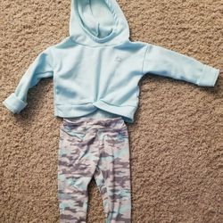 18 Mo 2PC Hooded Sweatshirt And Matching Camo Strech Pants