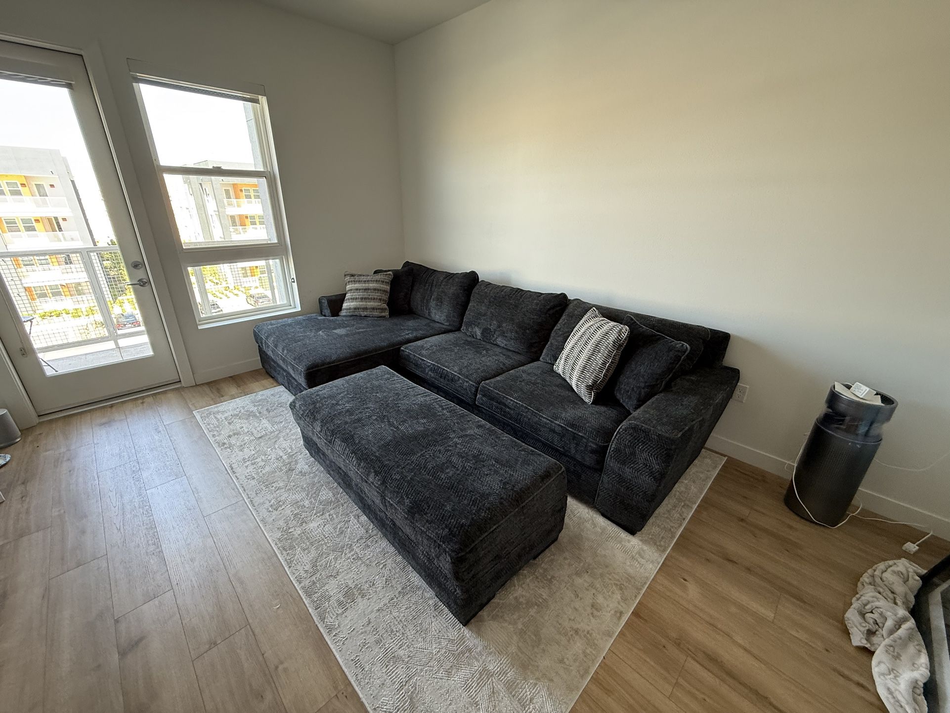 Sofa, Oversized Chaise & Ottoman (NEW)