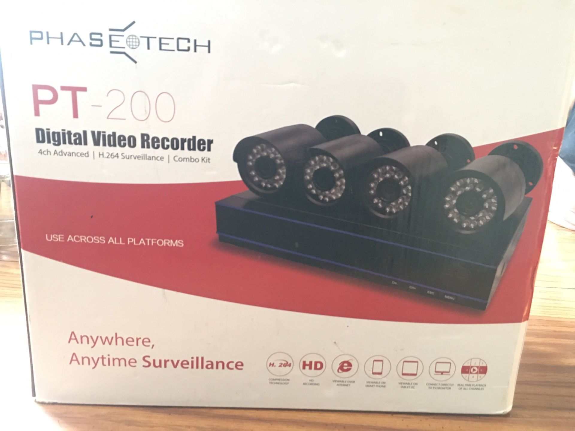 Phasetech PT-200 Digital Video Recorder (DVR) Combo Kit