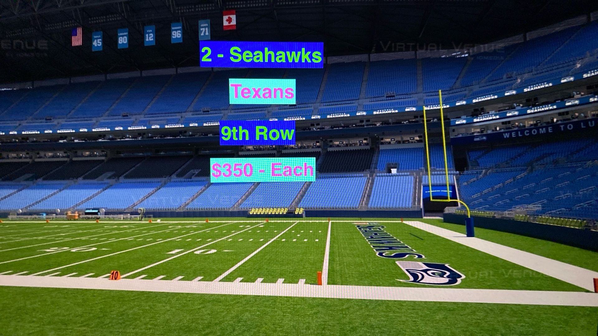 Seahawks Texans Tickets