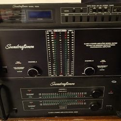Soundcraftsmen Amplifier Vintage Raw Power 2 Amplifiers And Oke Super Tuner 1980's Made in USA!  DJ EQUIPMENT  AMPLIFIER 